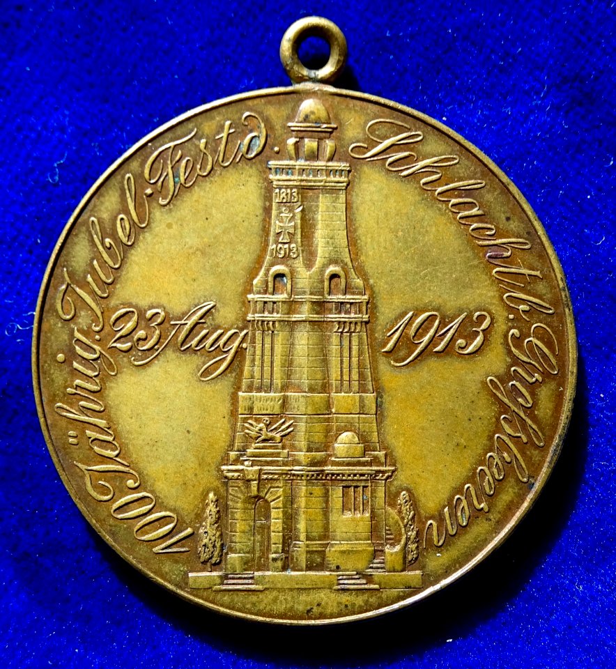 Napoleonic War Medal Battle of Großbeeren 1813, reverse