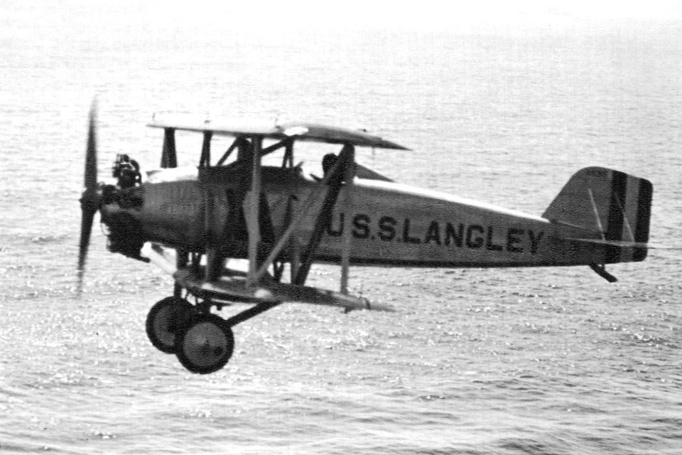 NAF-Curtiss TS-1 in flight in the 1920s