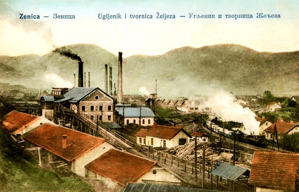 Narrow-Gauge-Railway Bosnabahn Steel-Mill-Zenica