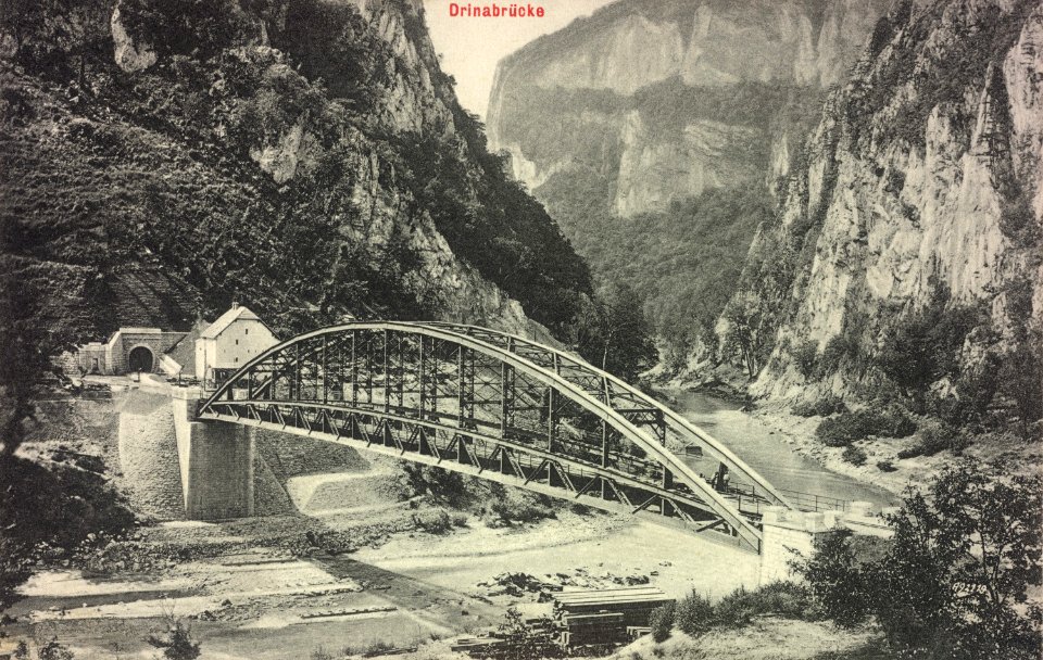 Narrow-Gauge-Railway Ostbahn Tunnels-No-1-65 Bridge-on-Drina Most-na-Drini (2)