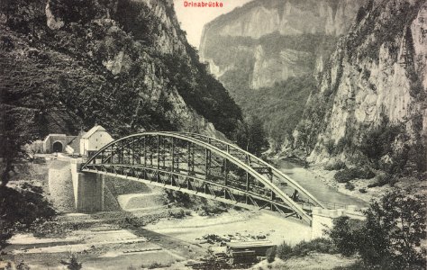 Narrow-Gauge-Railway Ostbahn Tunnels-No-1-65 Bridge-on-Drina Most-na-Drini (2)