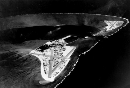 NAS Midway aerial photo April 1945