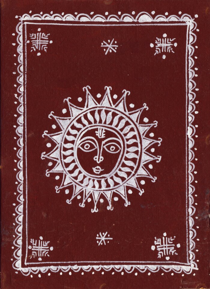 Textile brown decoration