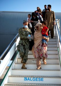 NAS Sigonella receives Afghan evacuees 210822-N-OX321-1412