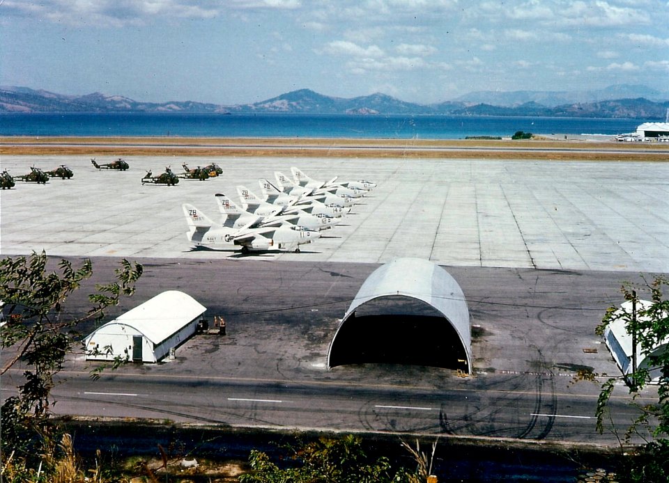 NAS Cubi Point with A-3Bs and UH-34Ds 1964