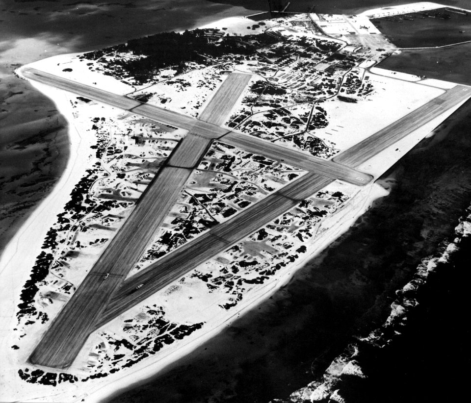 NAS Midway Sand Island aerial photo 1945