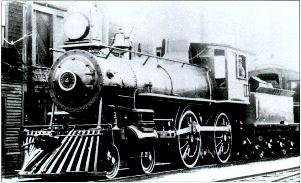 Narragansett Pier Railroad. Steam locomotive No 4 'Narragansett' built in Rhode Island in 1891. This was particularly popular with the engineers