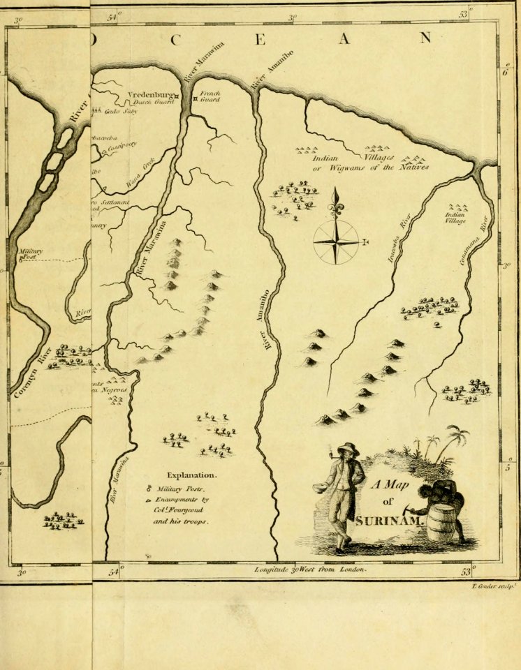 Narrative, of a five years' expedition, against the revolted negroes of Surinam, in Guiana, on the wild coast of South America, from the year 1772, to 1777 - elucidating the history of that country, (14565129387)