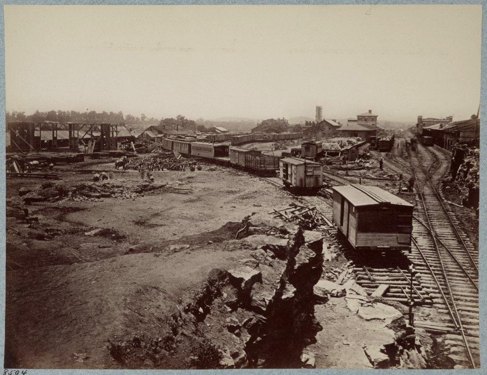 Nashville and Chattanooga Railroad Depot, Nashville, Tenn., March, 1864 LCCN2012649958