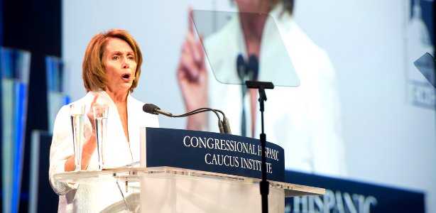 Nancy Pelosi at 2015 CHCI gala
