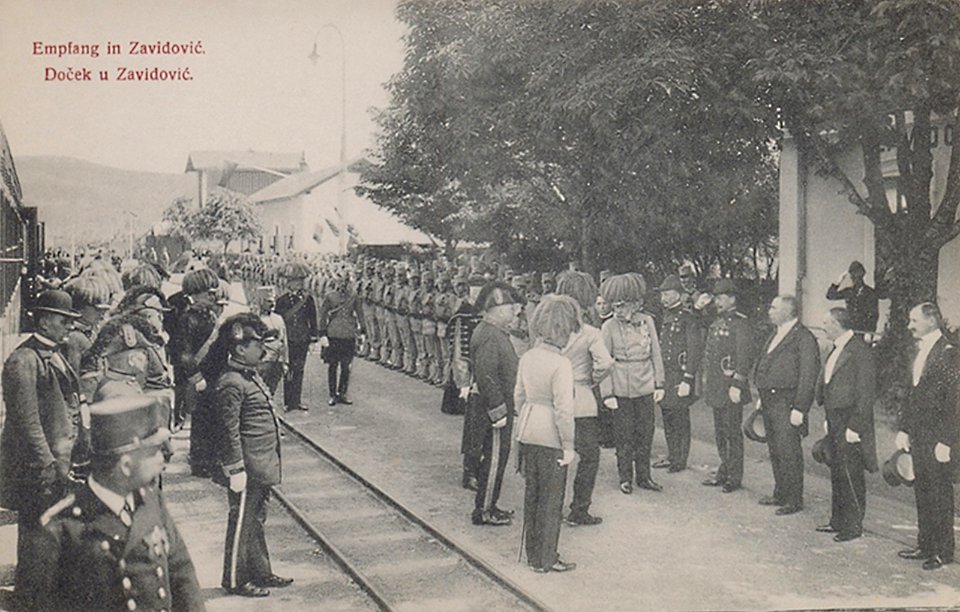 Narrow-Gauge-Railway Bosnabahn Station-Zavidovici Franz-Joseph-I 1910