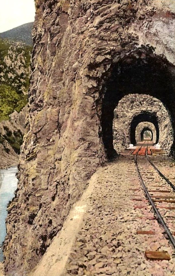 Narrow-Gauge-Railway Ostbahn Tunnels-No-3-4-5 East-of-Most-na-Drini