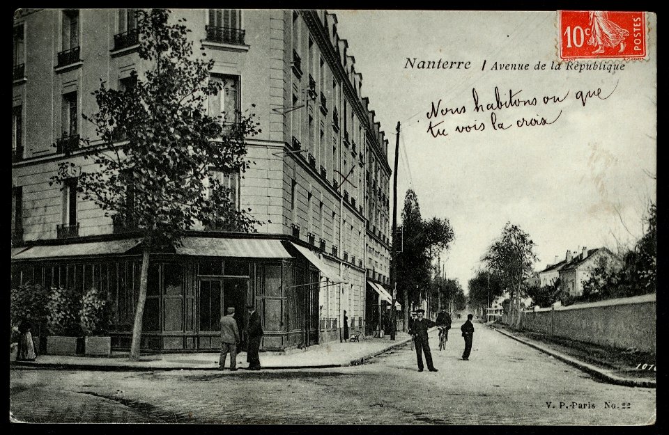 Nanterre.Avenue de la République.Angle