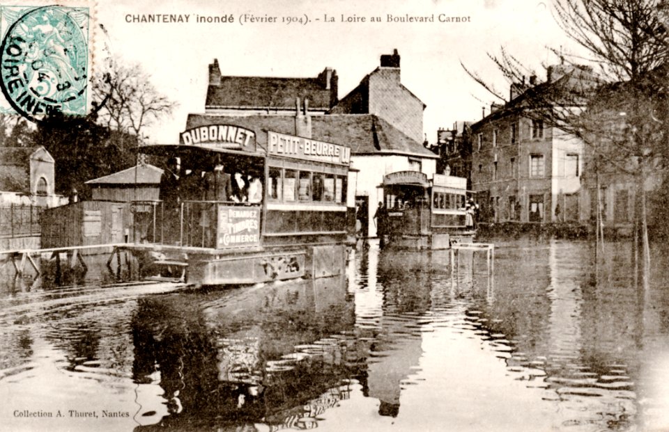 Nantes Chantenay Tramway Mékarski 1904