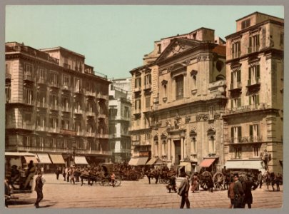 Naples, Italy. Piazza of St. Ferdinando Church LOC ppmsca.52662
