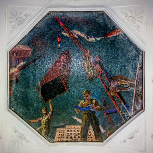Metro MSK Line2 Novokuznetskaya Mosaic Builders