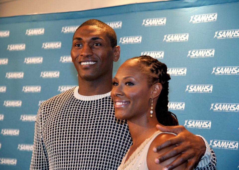 Metta World Peace and Chamique Holdsclaw (7846406440)