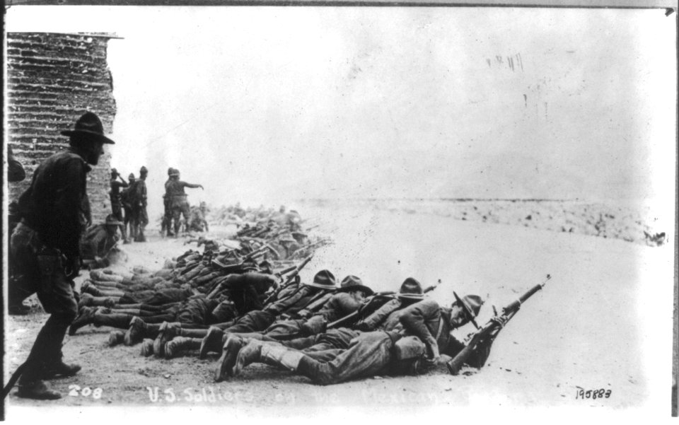 Mexican Revolution - 1916. U.S. soldiers at the Mexican border LCCN2005676517