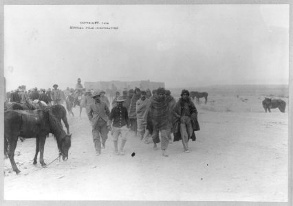 Mexican War scenes, 1914- column rebel prisoners LCCN2003655570