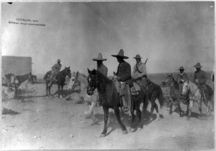 Mexican War, 1914- 6 mounted rebels LCCN2003655575