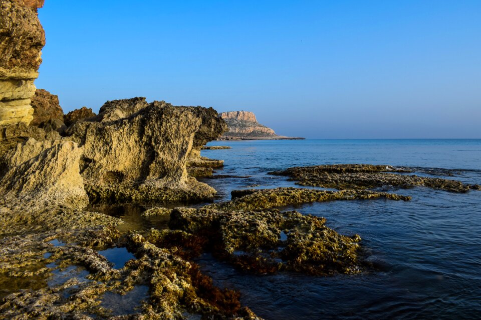 Cliff rock formation photo