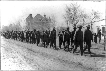 Mexican War, 1914- Rebel infantry column LCCN2003655588