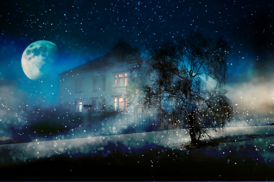 House lighting moonlight
