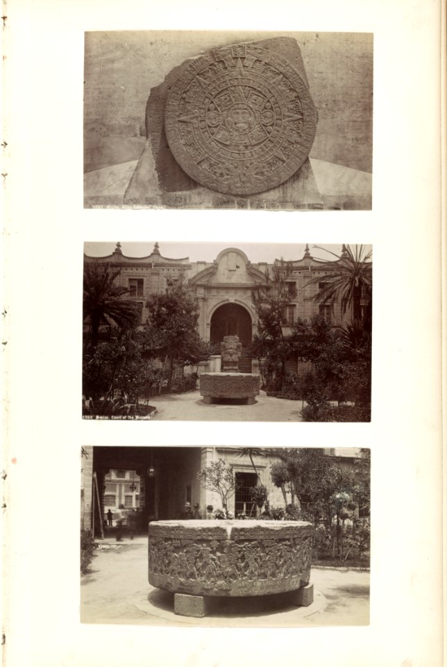 Mexico. Aztec calendar stone Mexico. Court of the museum. LCCN2014647494