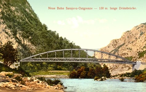 Narrow-Gauge-Railway Ostbahn Bridge-on-Drina Most-na-Drini
