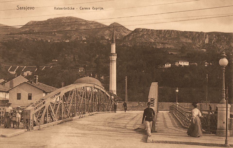 Narrow-Gauge-Railway Ostbahn Sarajevo Miljacka Bridge-Skenderija (2)