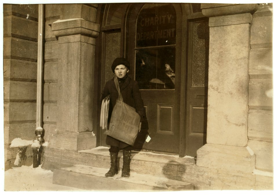 Meyer Rome, 48 Bright Street. 8 years old. Been selling six weeks-sells Sundays only. Makes from 25 cents to 75 cents. LOC nclc.03978