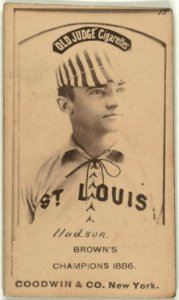 Nat Hudson, St. Louis Browns, baseball card portrait LCCN2008675141