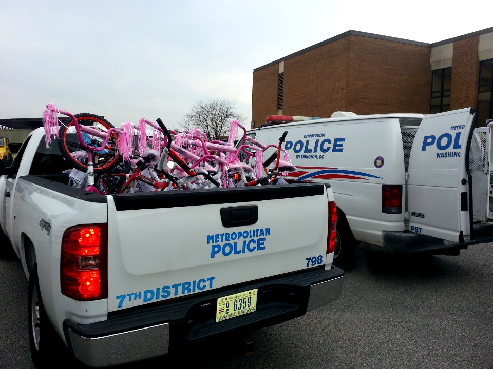 Metropolitan Police Department transports bikes from Joint Base Anacostia-Bolling (JBAB) 131217-N-CG900-009