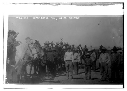 Mexican Insurrectos and White Recruit LCCN2014689376