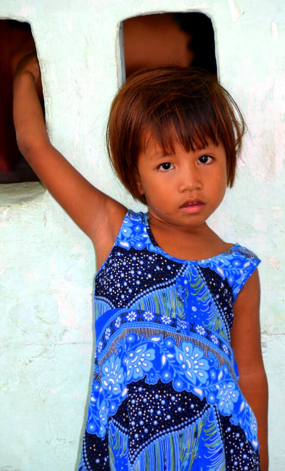 Burma blue dress