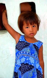 Burma blue dress photo