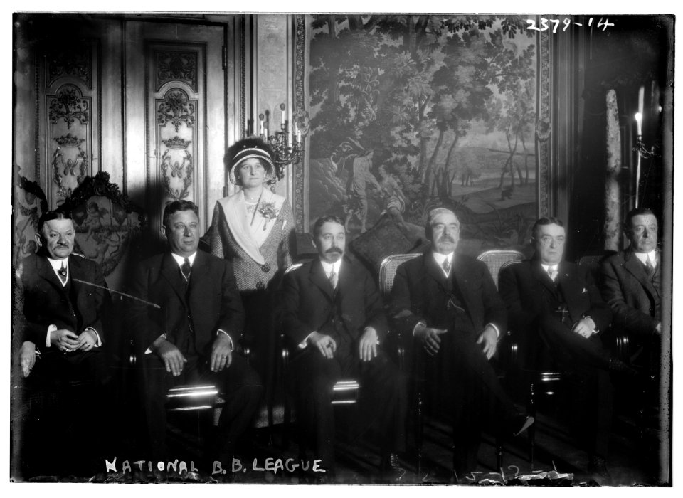 National League team owners including Gary Herrmann, Charles Ebbets and Mrs. Helene Robison Britton (baseball) LCCN2014690242