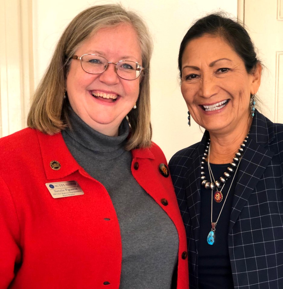 Natalie Figueroa and Deb Haaland