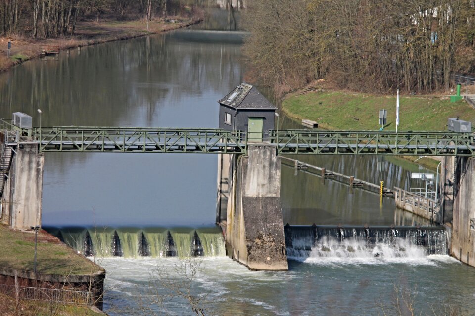 Ship lock water barrage
