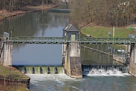 Ship lock water barrage