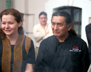 Native American Chefs Explore American Roots of Ukrainian Cuisine at the Honchar museum, May 23, 2013 (8878291019)