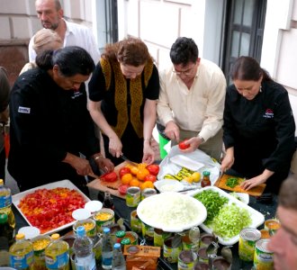 Native American Chefs Explore American Roots of Ukrainian Cuisine at the Honchar museum, May 23, 2013 (8878910472)