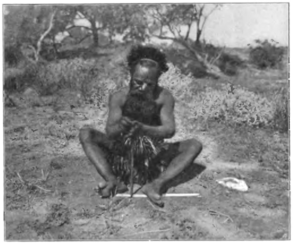 Native tribes of South-East Australia Fig 54 - Urabunna man making fire