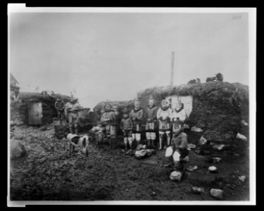 Natives and hut at Proven, Greenland, July, 1881 LCCN2009634182