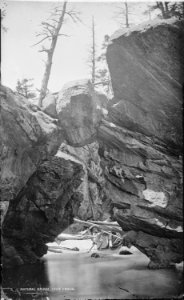 Natural bridge, on Twin Lake Creek. Lake County, Colorado - NARA - 516996