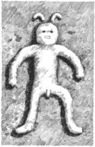 Native tribes of South-East Australia Fig 32 - Earth figure in relief of Daramulan