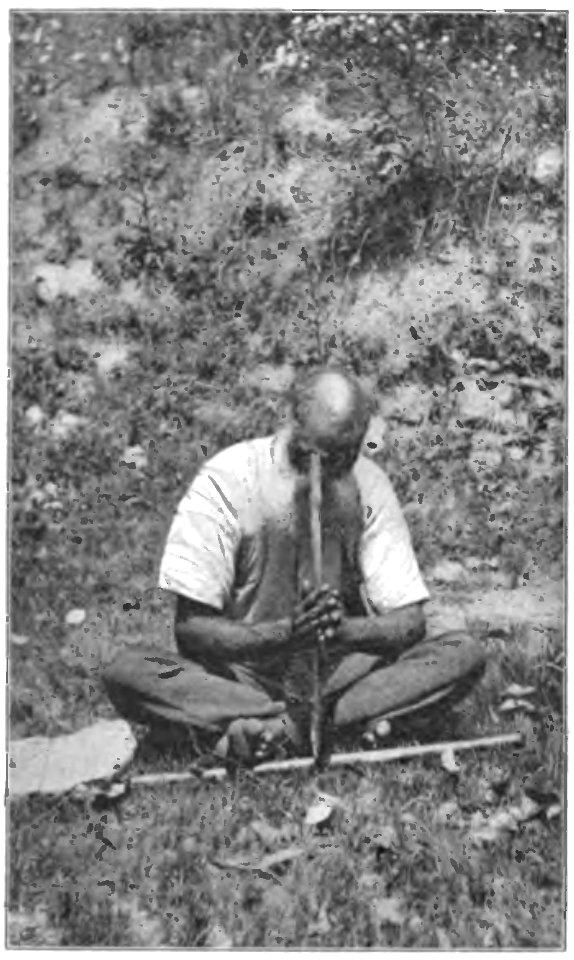 Native tribes of South-East Australia Fig 55 - Kurnai using fire-drill