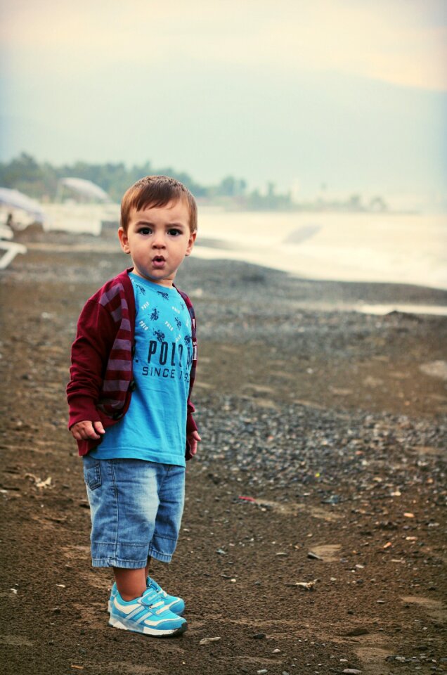 Child beach marine