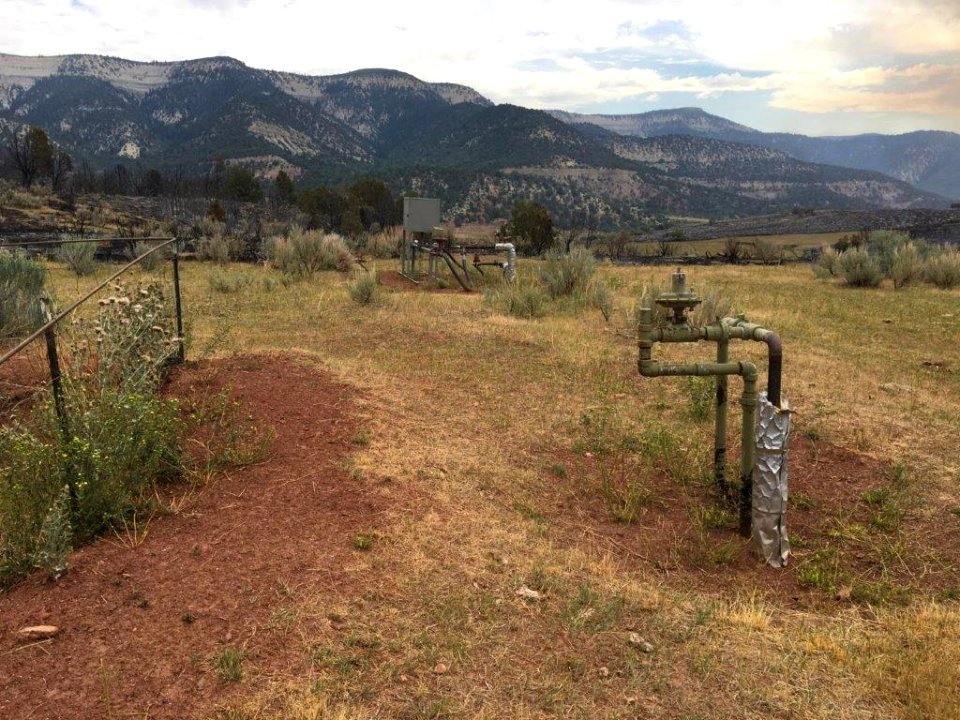 Natural Gas Wells one of the values at risk on the Pine Gulch Fire 01
