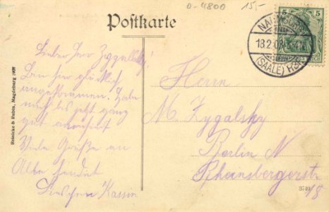 Naumburg (Saale), Sachsen-Anhalt - Bismarckplatz (back) (Zeno Ansichtskarten)